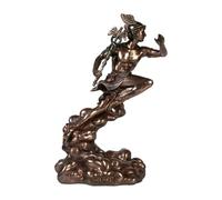 Parastone Hermes Statuetta - Dio greco dei viaggiatori bronzata statuetta decorativa in pietra artificiale 20 cm