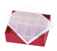 Parat 900021166 inserto rigida con coperchio per piccole parti, Rosso, 110 X 90 X 36 mm