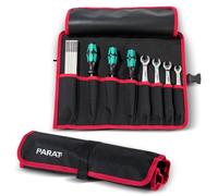 PARAT BASIC Roll-Up Case 8 | Borsa arrotolabile per 8 attrezzi in nylon | Borsa per attrezzi compatta con chiusura a incastro | Rullo vuoto per attrezzi per artigiani | Borsa degli attrezzi Premium
