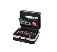 Parat Cassetta degli attrezzi CLASSIC Deep Space TSA LOOk (con scomparto per documenti, lavagna degli attrezzi a due lati, maniglia soft touch, doppio telaio in alluminio, borsa degli attrezzi,