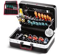 PARAT Classic Plus Safe, cassetta degli attrezzi vuota grande | Per 50 attrezzi, inclusa custodia roll-up 8, robusta cassetta degli attrezzi, cassetta degli attrezzi con scomparto per