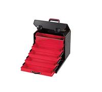 PARAT Top Line KingSize Organize Roll CP-7 | Borsa porta attrezzi vuota 28 l con ruote e manico trolley | Grande custodia in pelle con cassetti, supporto CP-7 e inserto per il trasporto, robusta borsa