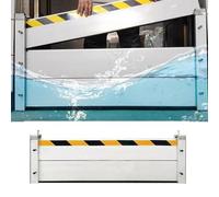 Paratia antiallagamento, Paratia Antiallagamento in Alluminio,Riutilizzabile in Caso di Pioggia intensa, per Garage, ingressi e uscite residenziali, Facile da Usare,H20cm,L15.5ft/4.7m