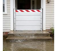 Paratia Antiallagamento per Porta 495x140cm/16.2x4.6ft, Barriera Antiallagamento per Garage, Guarnizione Porta Garage Barriera Antiallagamento Riutilizzabile, Diga Temporanea Rimovibile