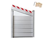 Paratia Antiallagamento Per Porte Garage 210 220 230 240 250cm Barriera Mobile Anti-inondazione Rimovibile Protezione Da Piogge Intense/alluvione(H120cm,L240m)