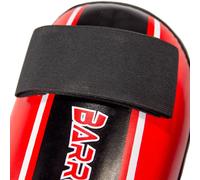 PARATIBIA FULL CONTACT PU PRO ROSSO KARATE POINT FIGHTING SHIN INSTEP GUARD