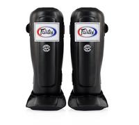 Paratibie Muay Thai Fairtex SP3 per Uomini, Donne e Bambini |Premium, Leggere e Resistenti | Prevenire le Periostiti Durante l'Allenamento e lo Sparring con Boxe(Medium/Nero)