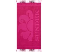 Sundek Telo mare, jacquard, spugna, rosso (ibisco), 100 x 170 cm, 330 g