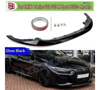 Paraurti anteriore adatto per BMW Serie 4 G22 G23 Hybrid delicato 2020 2021 2022 2023 2024 Splitter anteriore Spoiler M Performance Nero lucido gloss black
