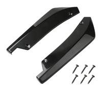 Paraurti Anteriore Auto Labbro Auto Universale Anteriore Striscia Paraurti Posteriore Spoiler Diffusore Splitter Protezione Antigraffio Alette Estensione Gonna Laterale(Nero)
