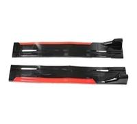 Paraurti Anteriore Auto Labbro Per BMW W204 W205 F10/F11 520i 528i 535i 550i Tutti I Modelli Gonna Laterale Auto Spoiler Anteriore 8 Pezzi Winglet Splitter Lip Spoiler Laterale(Rosso)