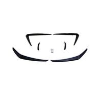 Paraurti Anteriore Auto Labbro Spoiler Paraurti Anteriore Auto Fendinebbia Griglia Splitter Spoiler PresaLaterale Finit Nero Lucido Per VW Per Golf 7 MK7 Per GTI 2013-2016(6PCS Set)