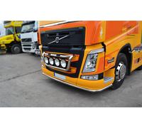 Paraurti Anteriore Basso Nero Con Led E Fari Inferiori Per Volvo FM4 2013-2021