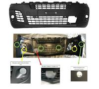 Paraurti Anteriore C/fend+pdc+pa+rilev Ostac Cit Jumpy/peugeot Expert 2016-