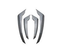 Paraurti Anteriore Canard Splitter per Alfa Romeo Stelvio 2017+, ABS Diffusore per Paraurti Coltello da Fianco del Paraurti Auto Accessori,Carbon Fiber Texture