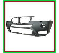 Paraurti Anteriore Con Primer-Con Fori Lavafari-Con Foro Telecamera-Con Tappo Co