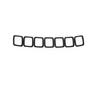Paraurti Anteriore Griglia 7PCS Auto Griglia Anteriore Copertura Grill Anello Inserti Telaio Trim Kit per Jeep per Compass 2017 2018 2019 2020 GRIGLIA PRESA ARIA
