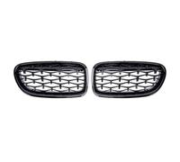 Paraurti Anteriore Griglia Auto Rene Anteriore Paraurti Griglia Corsa Griglia Argento Per BMW Serie 5 F10 F11 F18 520 523 525 530i Per M5 2010-2017 GRIGLIA PRESA ARIA(Nero lucido)