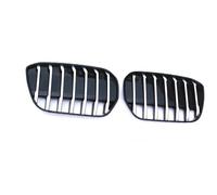 Paraurti Anteriore Griglia Paraurti anteriore Rene Grill Per BMW G08 IX3 2020 2021 2022 2023 Griglia Aspirazione Aria Auto Corsa Griglie Body Kit GRIGLIA PRESA ARIA(Argento)