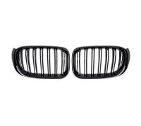 Paraurti Anteriore Griglia Per X3 F25 X4 F26 2014-2017 Auto Rene Anteriore Griglia Griglie Racing Grill Gloss Nero Doppia Stecca Griglie ABS Griglia accessori GRIGLIA PRESA ARIA