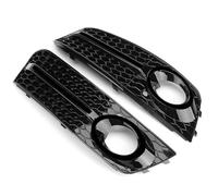 Paraurti Anteriore Griglia Una Coppia Auto Anteriore Luce Nebbia Griglia Copertura radiatori sportive per A4 B8 2009 2010 2011 2012 Paraurti Anteriore Luce GRIGLIA PRESA ARIA(Nero lucido)
