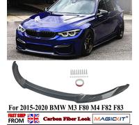 Paraurti anteriore Labbro PER BMW Serie 3 4 M3 M4 F80 F82 F83 CS CLUB SPORT STYLE 2015-2020 LIP FRONT SPLITTER CARBON LOOK Ricambi auto carbon look