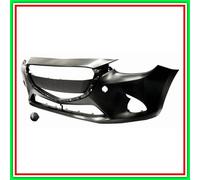 Paraurti Anteriore Nero-Liscio Da Primerizzare-Con Tappo Coprigancio Mazda 2 (Dj