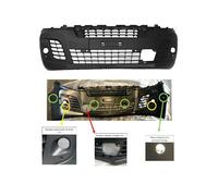 PARAURTI ANTERIORE NERO PER PEUGEOT EXPERT DAL 2016 C/PDC+PA C/RILEV. OSTACOLO