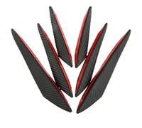 Paraurti Anteriore Per Auto, Labbro In Gomma, Diffusore, Splitter, Alette, Canard, Ali, Adesivi Per Carrozzeria, Strisce Decorative Minigonne Laterali(Look in carbonio)