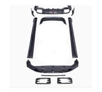 Paraurti anteriore posteriore compatibile con Porsche Cayenne 9Y0.2 2024 2025, diffusore spoiler in carbonio secco, minigonne laterali, kit carrozzeria con passaruota(Body kit F)