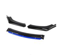 Paraurti Anteriore Spoiler 4 Pezzi Universale Paraurti Anteriore Auto Labbro Corpo Kit Spoiler Splitter Diffusore Bianco Fibra Di Carbonio Splitter Plastica ABS(Black and blue)