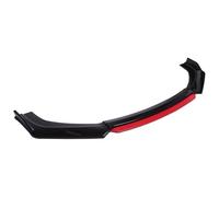 Paraurti Anteriore Spoiler 4 Pezzi Universale Regolabile Paraurti Anteriore Auto Labbro Corpo Kit Spoiler Splitter ABS Plastica Protezione Copertura Guardia(Nero)