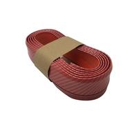 Paraurti Anteriore Spoiler Accessori Per La Modifica Personalizzata Del Paraurti Della Piastra Divisoria Dello Spoiler Striscia Di Protezione Labbro Anteriore Universale Per Auto(Carbon fiber red)