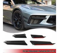 Paraurti Anteriore Spoiler Laterale Anatra Splitter Pinne Per Corvette C8 20-24