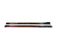 Paraurti anteriore spoiler Misura Per Alfa Romeo Tonale 2M Gonna Lato Auto Piastra di Estensione Labbro Separatore Paraurti 2.18M Racing Spoiler Laterale Spoiler Auto(Reddish Black,200cm)