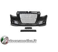 PARAURTI ANTERIORE TUNING DESIGN RS3 AUDI A3 8P 08-12 GRIGLIA NERA PER PDC