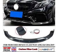 Paraurti Anteriori Spoiler PER MERCEDES BENZ REAL E63 W213 A238 C238 2016 2017 2018 2019 2020 SPLITTER Anteriore LIP CARBON LOOK Trim