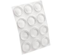 Paraurti autoadesivi rotondi SOFTTOUCH da 1/2"""" antirumore per mobili, confezione da 100, trasparenti, 100 pezzi