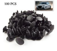 Paraurti Clip Auto Plastica Rivetti Fissaggio 100pcs FENDER Spingere Perno 8mm
