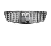 Paraurti Cornice Griglia Per Benz E W211 E320 E350 E500 E550 E63 2003-2009 Griglia Superiore Stile AMG Paraurti Anteriore GTR Argento Cromato