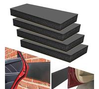 Paraurti da parete per garage, 4 pezzi, 30 x 10 x 2 cm, imbottitura in gomma espansa, impermeabile e resistente all'usura, facile installazione peel and stick, per parcheggi e magazzini