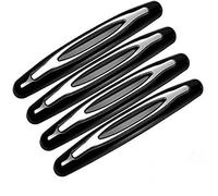 Paraurti di Protezione Della Porta 4Pcs, Protezione Per il Rivestimento Della Porta Anticollisione Bordo Specchietto Retrovisore Proteggi il Camion Resistente ai Graffi, Striscia Decorativa SUV (Nero)