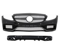 Paraurti Diffusore Doppio Punte per Mercedes C205 A205 14-19 C63 Look