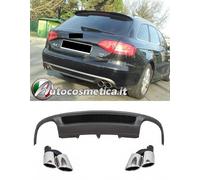 Paraurti Diffusore estrattore spoiler marmitte per Audi A4 B8 2012-2015