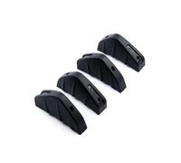 Paraurti, Diffusore, Spoiler, Pinne di Squalo, Splitter Alettone, Spoiler Posteriore Inferiore, Accessori Universali per Auto, Set da 4 pezzi(Black)