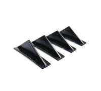 Paraurti, Diffusore, Spoiler, Pinne di Squalo, Splitter Alettone, Spoiler Posteriore Inferiore, Accessori Universali per Auto, Set da 4 pezzi(Bend Black)