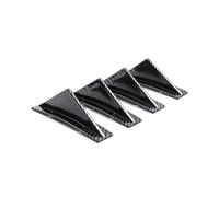 Paraurti, Diffusore, Spoiler, Pinne di Squalo, Splitter Alettone, Spoiler Posteriore Inferiore, Accessori Universali per Auto, Set da 4 pezzi(Bend Carbon Fiber)