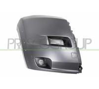 Prasco Paraurti anteriore cantonale destro FT9301123 nero goffrato con fori parafanghini