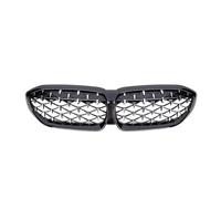Paraurti Griglia A Rene Per Serie 3 G20 G21 2019-2022 Griglia Anteriore A Doppio Rene Stile Diamonds Nero Lucido Cromato(Diamond-Chrome Black)