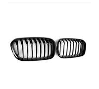 Paraurti Griglia Per BMW F20 F21 Serie 1 2015-2017 Griglia A Doppio Rene Con Linea A Stecche Sportive Nero Lucido Anteriore Da Corsa Griglia Scudo Anteriore